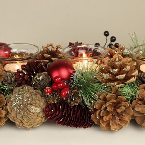 Подсвечник из шишек Рождественский Лес 54 см Edelman фото 3