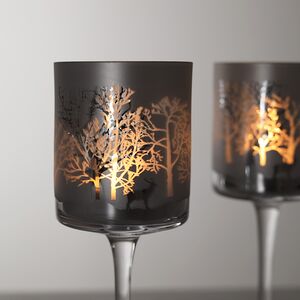 Декоративный подсвечник Адальюр 20 см серебряный Edelman фото 3