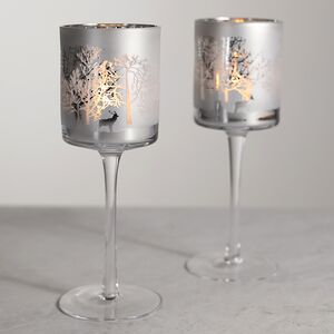 Декоративный подсвечник Адальюр 20 см серебряный Edelman фото 2