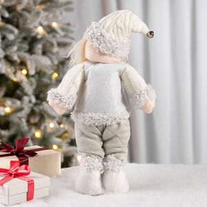 Новогодняя фигура Санта с бубенчиком 38 см Hogewoning фото 3