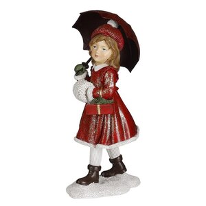 Новогодняя фигурка Девочка Клара с зонтиком 20 см Edelman фото 1