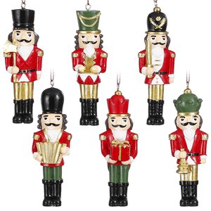 Набор елочных игрушек Christmas Nutcrackers 11 см, 6 шт, подвеска Edelman фото 1