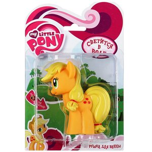 Светящаяся игрушка для ванной Эппл Джек, 9 см, пластизоль, My Little Pony, уцененная Затейники фото 1