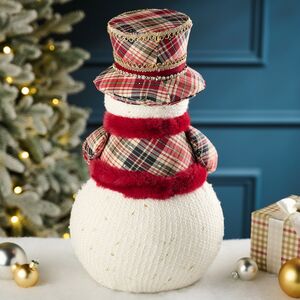 Новогодняя фигура Снеговик Бебингтон 38 см Winter Deco фото 6