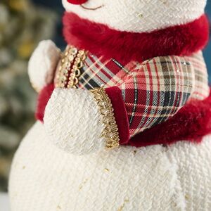 Новогодняя фигура Снеговик Бебингтон 38 см Winter Deco фото 4