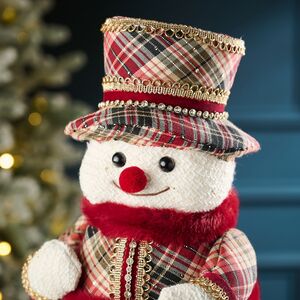 Новогодняя фигура Снеговик Бебингтон 38 см Winter Deco фото 2