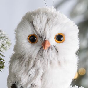 Елочная игрушка Сова Летиция из леса Уолден 11 см Winter Deco фото 2