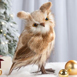 Декоративная фигура Сова Франческа - Лес Броулин 27 см Winter Deco фото 5