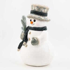 Новогодняя фигура Снеговик Флурри - Раффината 38 см Winter Deco фото 6