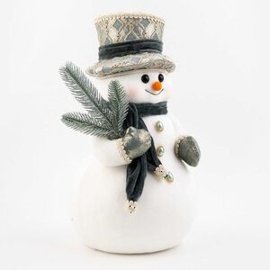 Новогодняя фигура Снеговик Флурри - Раффината 38 см Winter Deco фото 7