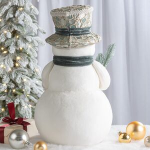 Новогодняя фигура Снеговик Флурри - Раффината 38 см Winter Deco фото 3