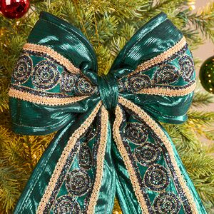 Бант на елку Smaragdine 40*23 см Winter Deco фото 2