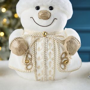 Новогодняя фигура Снеговик Невен - Frostaria 28 см Winter Deco фото 4