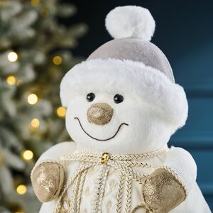 Новогодняя фигура Снеговик Невен - Frostaria 28 см Winter Deco фото 2