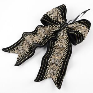 Бант на елку Velour de Minuit - Frostaria 40*23 см Winter Deco фото 6