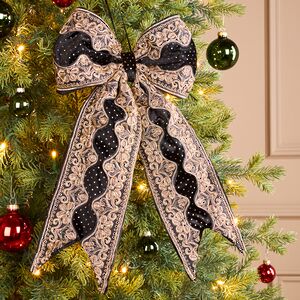 Бант на елку Eclat Sombre - Frostaria 40*23 см