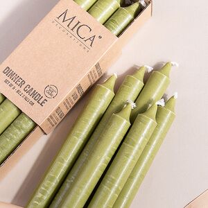 Столовые свечи Ricordo 25 см зеленые, 6 шт Edelman фото 2