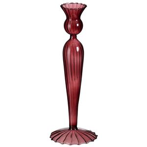 Стеклянный подсвечник Jayda 25 см рубиновый Edelman фото 5