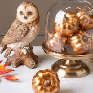 Искусственная тыква для декора Galloway Gold 7 см, 6 шт, на проволоке Edelman фото 5