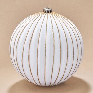 Бархатные елочные шары Соффичо: Сливочный Мусс 20 см, 2 шт Winter Deco фото 3