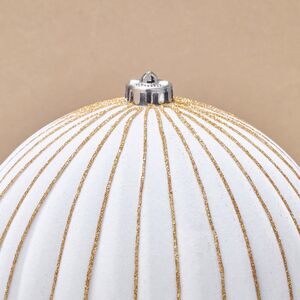 Бархатные елочные шары Соффичо: Сливочный Мусс 20 см, 2 шт Winter Deco фото 2