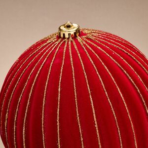 Бархатные елочные шары Соффичо: Флорентийская Роза 20 см, 2 шт Winter Deco фото 2