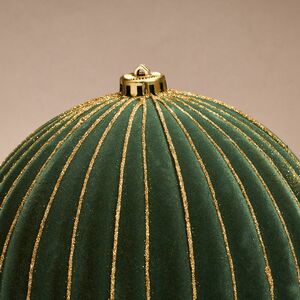 Бархатные елочные шары Соффичо: Ирландский Мох 20 см, 2 шт Winter Deco фото 2