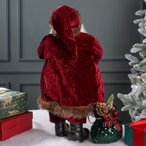 Новогодняя фигура Санта-Клаус с игрушками 47 см Edelman фото 3