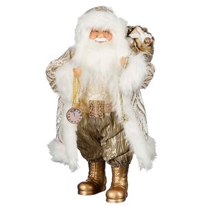 Новогодняя фигура Санта-Клаус с часами 47 см Edelman фото 1