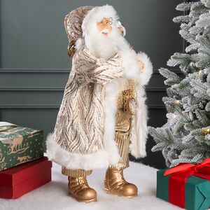 Новогодняя фигура Санта-Клаус с часами 47 см Edelman фото 5