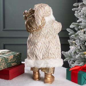 Новогодняя фигура Санта-Клаус с часами 47 см Edelman фото 3