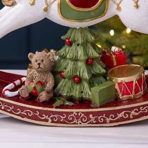 Новогодняя статуэтка Лошадка-качалка Alroy 30 см Edelman фото 6