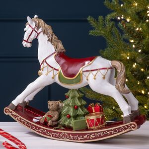 Новогодняя статуэтка Лошадка-качалка Alroy 30 см Edelman фото 3