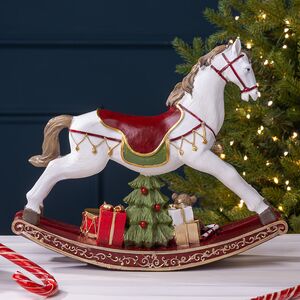 Новогодняя статуэтка Лошадка-качалка Alroy 30 см Edelman фото 5