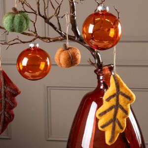 Набор елочных игрушек Тыковки 7 см, 4 шт, подвеска Edelman фото 5
