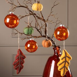 Набор елочных игрушек Тыковки 7 см, 4 шт, подвеска Edelman фото 3