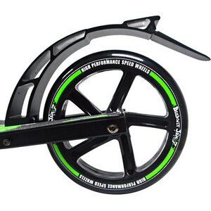 Городской самокат Biskvit Jam 7, колеса 230/180 мм, черно-зеленый Biskvit Jam фото 3