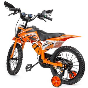 Коллекционный велосипед-мотоцикл Small Rider Motobike Sport, колеса 16", оранжевый Small Rider фото 2