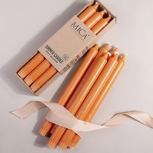 Столовые свечи Ricordo 25 см оранжевые, 6 шт Edelman фото 1