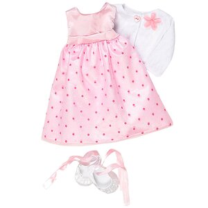 Набор одежды Нежно-розовый горошек для куклы 46 см Our Generation фото 1
