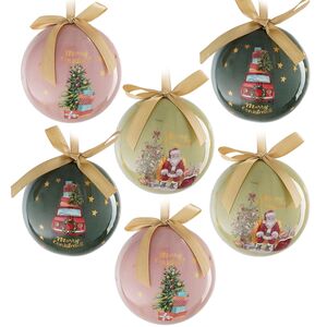 Набор елочных шаров Present: Merry Christmas 8 см, 14 шт