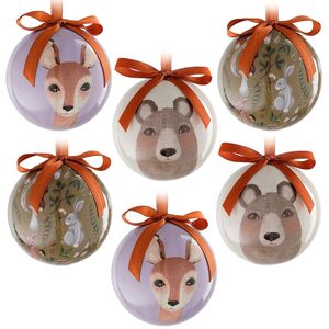 Набор елочных шаров Present: Lovely Animals 8 см, 14 шт