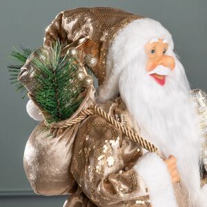 Новогодняя фигура Санта Клаус спешит на праздник 60 см  Edelman фото 4