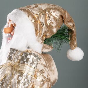 Новогодняя фигура Санта Клаус спешит на праздник 60 см  Edelman фото 7