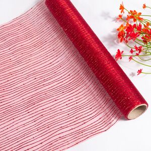 Ткань для декорирования Fili Preziose 270*28 см красная