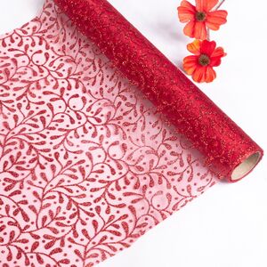 Ткань для декорирования Piccoli Rami 270*28 см красная