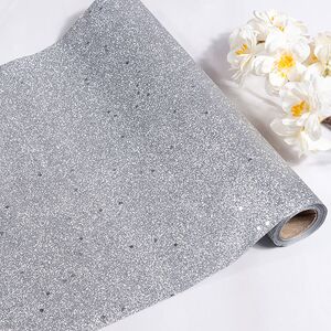 Ткань для декорирования Gocce Preziose 270*28 см серебряная