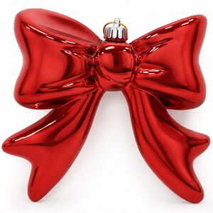 Елочная игрушка Бант Ирвин 20 см красный, пластик Winter Deco фото 1