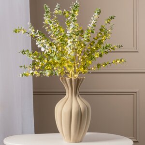 Набор светящихся веток Эвкалипт Callisia 90 см, 50 теплых белых LED ламп, 3 шт, IP44 Edelman фото 1