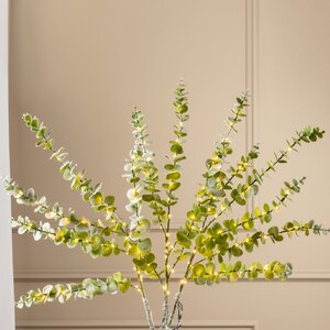 Набор светящихся веток Эвкалипт Callisia 90 см, 50 теплых белых LED ламп, 3 шт, IP44 Edelman фото 2